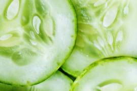 El pepino, originario del sur de Asia, particularmente de la India.