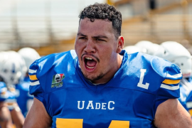 El jugador coahuilense busca ganarse un lugar como titular en su primera temporada profesional en la LFA.