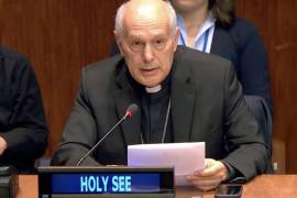 Actualmente, el arzobispo italiano Gabriele Caccia es el embajador del Vaticano ante Naciones Unidas en Nueva York.