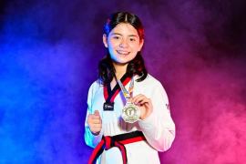 La saltillense subió a lo más alto del podio en la categoría Infantil femenil de menos de 50 kilogramos.