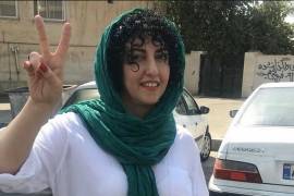 Narges Mohammadi cumple una pena de 10 años por difundir “propaganda” contra el Estado iraní.