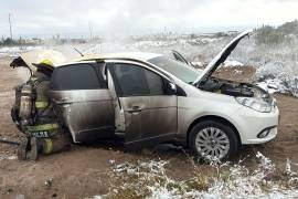 Bomberos de Saltillo acuden al lugar.