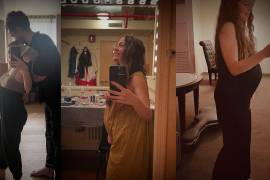 La cantautora mexicana presumió su baby bump a sus fanáticos en redes sociales.