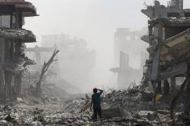 El pasado lunes cinco periodistas, incluidos reporteros que colaboraban para Al Jazeera, Reuters y AP, murieron en un bombardeo de Israel contra un hospital en la Franja de Gaza. FOTO: