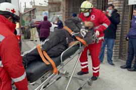 El joven fue trasladado al Hospital General con lesiones en su pierna izquierda.