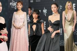 Brillo. El desfile de moda en los Critics Choice Awards volvió a confirmar la estrecha relación entre Hollywood y las grandes casas de diseño.