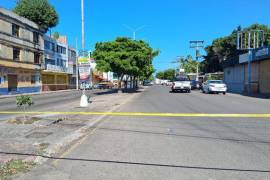 Avenida Gutiérrez Nájera, sector Montuosa, lugar en el que se dio el ataque armado al Coordinador de Protección Civil de Mazatlán esta mañana 2 de septiembre