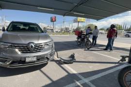 La Renault Koleos terminó involucrada en el percance ocurrido en el cruce de Eulalio Gutiérrez.
