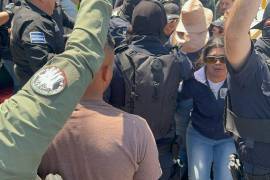 El miércoles, familiares y amigos de Rolando Medina protestaron en el Giro Independencia y fueron desalojados.
