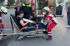 El joven fue trasladado al Hospital para su debida atención.