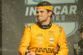 Pato O’Ward, piloto mexicano de la IndyCar Series, logró subir al podio en la última carrera de la temporada 2024, celebrada en Nashville.