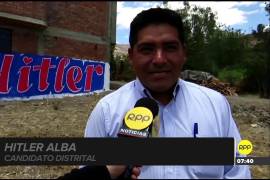 Hitler Alba Sánchez conocido como el “Hitler de los Andes” logró convertirse en el nuevo del distrito de Yúngar en Perú tras conseguir el 47.7% de los votos en las elecciones municipales del domingo pasado.