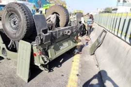 Un vehículo de la Secretaría de la Defensa Nacional se vio involucrado en un accidente en la carretera México-Pachuca, en el Estado de México.