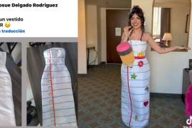 El vestido fue trabajado completamente a mano alzada en un proceso de más de cuatro horas.