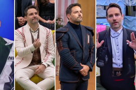 Los trajes de Memo Schutz no son convencionales: cada uno toma elementos de un deporte diferente y requiere semanas de trabajo para llegar a la televisión.