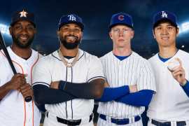 (En orden) Yordan Álvarez, Junior Caminero, Pete Crow-Armstrong y Shohei Ohtani encabezan la disputa por los premios MVP de MLB.