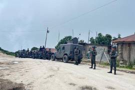 Los soldados guatemaltecos, con vehículos blindados, se apostaron en el municipio de Tacaná, del departamento de San Marcos, colindantes con la Sierra Madre
