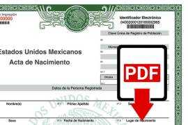 Poder descargar tu acta de nacimiento en PDF es una tarea sencilla, aquí te decimos cómo.