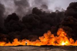 El Estado Islámico quemó vivos a nueve yihadistas, por huir de los combates