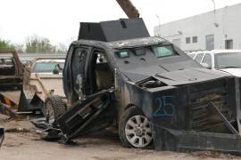 Los vehículos fueron decomisados durante enfrentamientos con bandas criminales | Foto: Especial