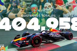 El Autódromo Hermanos Rodríguez se llenó de aficionados desde el viernes, con más de 107,000 personas presentes para las primeras sesiones de Prácticas Libres del Gran Premio.