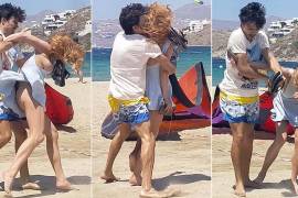 Lindsay Lohan nuevamente es agredida por su novio ruso Egor Tarabasov