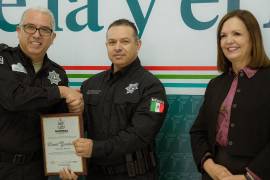 Autoridades municipales agradecieron la entrega diaria de las y los elementos de Seguridad Pública.