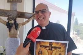 José Ignacio Flores Ramos, Padre “Nacho”, invita a la ciudadanía a participar en los festejos en honor al Santísimo Cristo de la Capilla del Ojo de Agua.