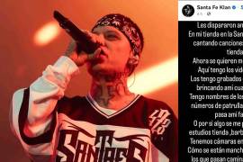 Santa Fe Klan denunció en redes sociales un presunto ataque de policías municipales contra su familia en Guanajuato; las autoridades no han emitido postura oficial.