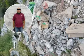 La denuncia señalaba que un hombre arrojaba escombro en un cauce de la colonia Puerta del Oriente.