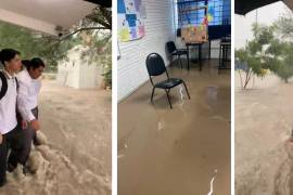 Decenas de estudiantes de la Escuela Normal de Monclova fueron evacuados luego de que el agua ingresara a distintas áreas del plantel, derivado de las intensas lluvias registradas durante la mañana de este lunes.