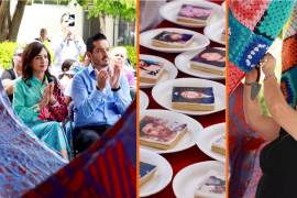 Por Día Internacional de las Víctimas de Desapariciones Forzadas, el alcalde de Salamanca, César Prieto Gallardo y Eugenia Martínez, Presidenta del DIF repartieron pasteles con fotografías de desaparecidos.