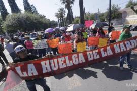 A finales de mayo de este año, más de 300 integrantes del SUTUAAAN tomaron las calles de Saltillo, argumentando que no se han cumplido más de 100 cláusulas laborales.