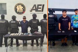 Dos menores de edad y un hombre que es señalado como objetivo prioritario de las autoridades fue detenido por elementos de Fuerza Civil y la AEI, en Nuevo León.