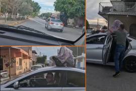 El conductor fue advertido por otro automovilista de su descuido que pudo haber terminado en una tragedia.
