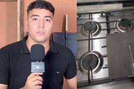 Diego Meneses fabrica comales artesanales y prensas para tortillas de harina en el taller de su casa.