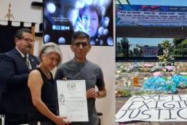 UNAM entrega título póstumo a familiares de Berenice Giles