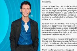 El actor que dio vida a Reese en Malcolm el de en medio canceló su participación en DesertCon 2026 en Monterrey, generando molestia entre fans.