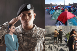 Adiestramiento del ejército mexicano por soldados estadounidenses | manifestación en el Zócalo | Palestina