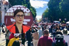 Marcha en Puebla por la candidatura de Gabriela Sánchez, alias “La Bonita”