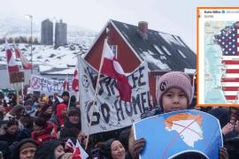 Protestan en contra de la ampliación del consulado de Estados Unidos en Groenlandia