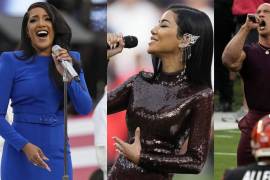 Mickey Guyton, Jhené Aiko y Dwayne ‘LA Roca’ Johnson fueron las primeras estrellas que dieron el banderazo de salido al Super Bowl 2022.