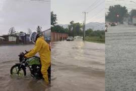 La intensa lluvia registrada este sábado provocó encharcamientos y complicaciones viales en distintos sectores de Saltillo.