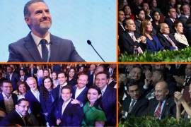 El alcalde de Monterrey, Adrián de la Garza, presentó su Segundo Informe de Gobierno entre el respaldo de personajes emblemáticos del PRI y PAN, así como expresidentes de México