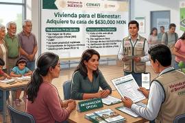 El programa Vivienda para el Bienestar contempla casas de hasta 630 mil pesos para familias que cumplan con requisitos de ingresos, vivienda y seguridad social.