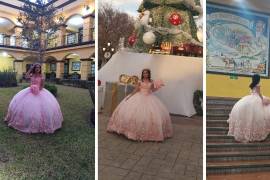 La joven recorrió distintos puntos del primer cuadro de la ciudad como parte de la conmemoración de sus quince años.