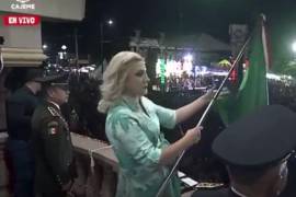 Un micrófono abierto captó la indicación de Lucy Navarro a Claudia Santacruz durante el Grito en Cajeme, Sonora