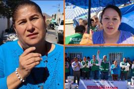 Vecinos de la colonia Elsa Hernández agradecieron la aplicación de pintura en sus viviendas a través del programa “Enchúlame la casa”.