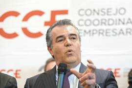 Francisco Cervantes, presidente del CCE, durante su discurso en Torreón, Coahuila.