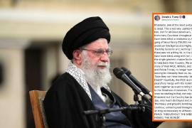 Desde su cuenta oficial de X, Donald Trump afirmó que es el ‘momento perfecto’ para que el pueblo de Irán retome su gobierno